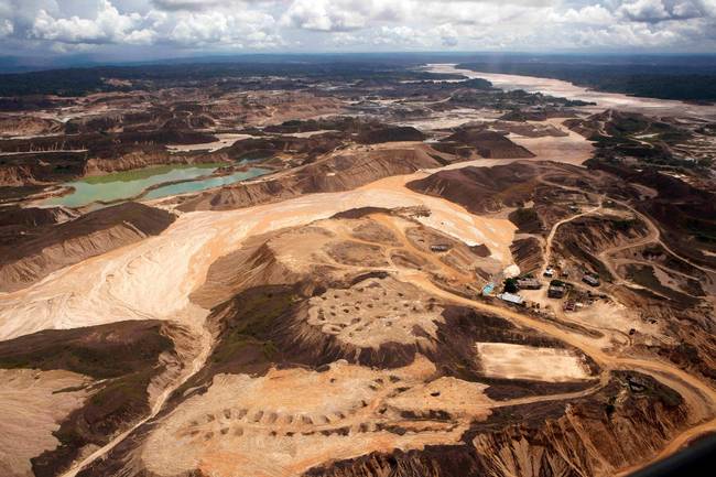 These once abundant hills were ravaged by illegal gold mining.