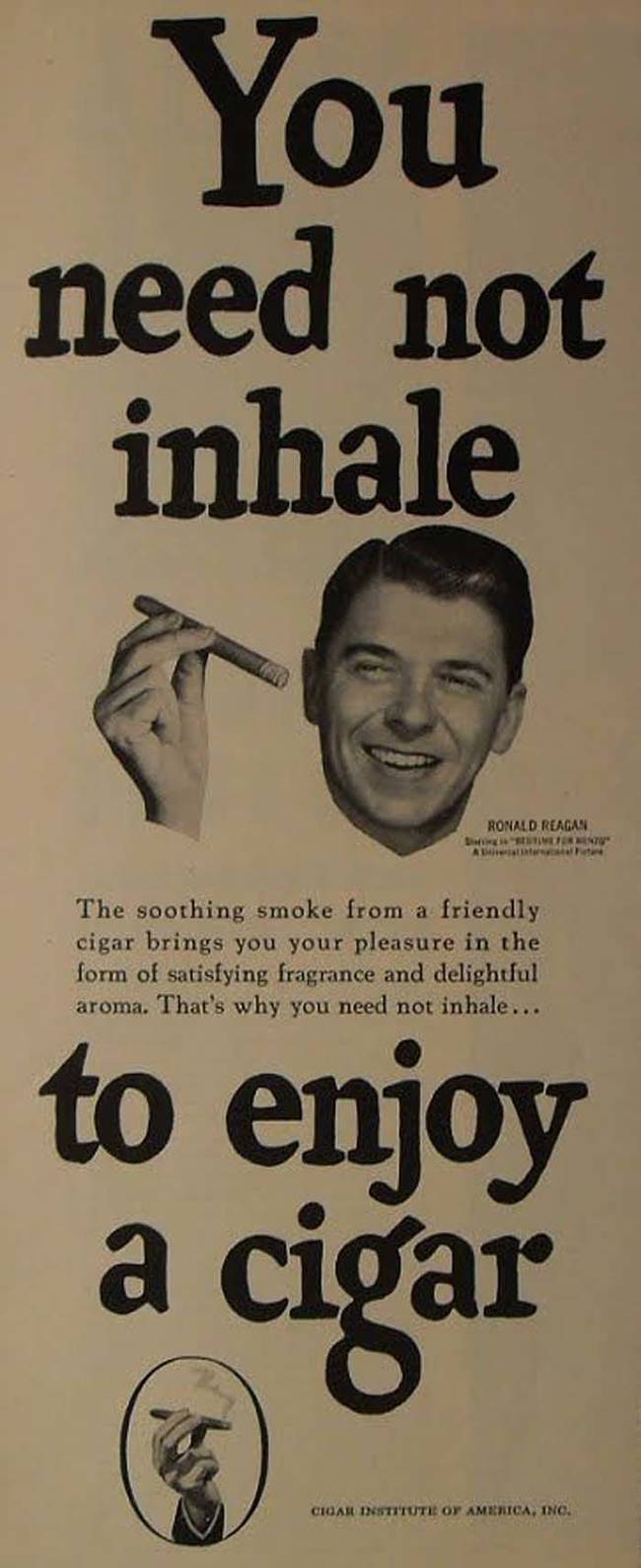 He was also a cigar spokesman.