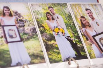 The wedding photos from October 2014. While Joana opted for a white gown, Tyrel went with a barong, the traditional Filipino grooms' embroidered shirt.