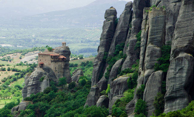 10.) Meteora Monasteries, Greece