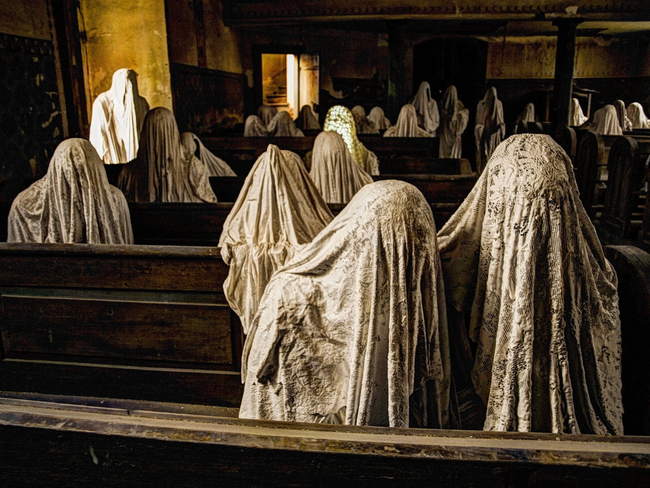 The church was left to rot after its roof collapsed in the late 1960s.