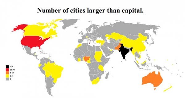 8.) All of our cities are big. 'Merica.