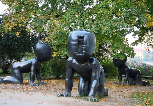 7.) "Tower Babies" Prague, Czech Republic