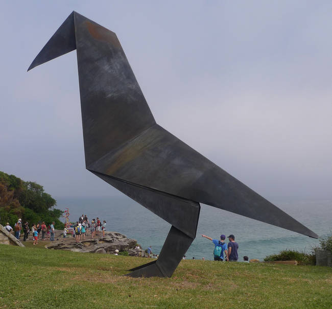 Jonathan Leahey created this giant origami.