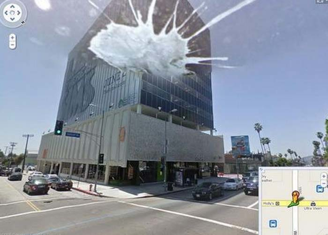 6.) Nope. Not a building explosion. Just bird poop on the camera.