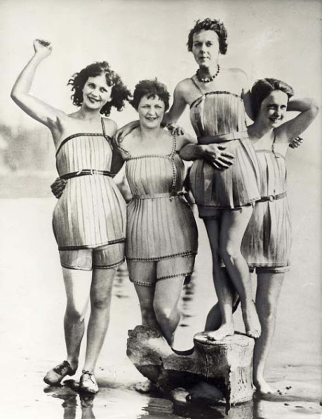 4.) Wooden Bathing Suits.
