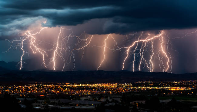 Airplanes get struck by lightning all of the time.