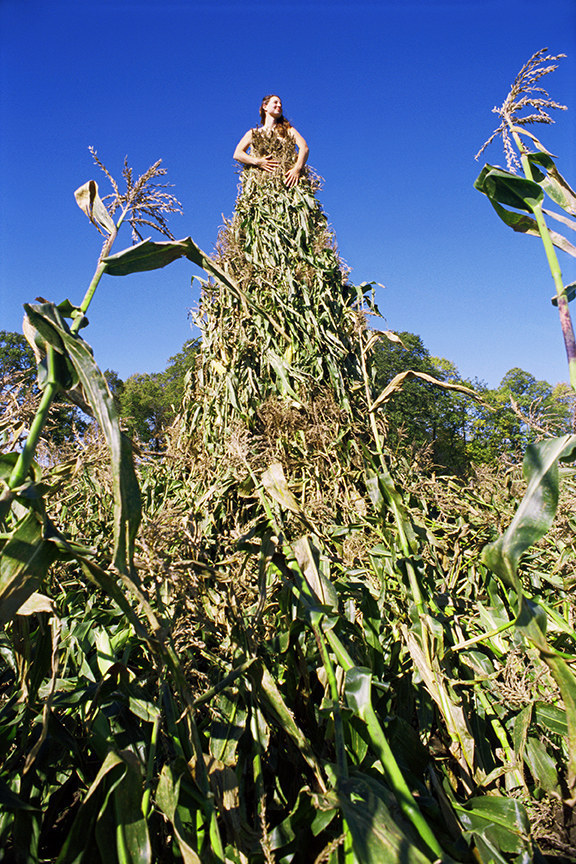 Slonina says that the most special dress was the corn dress in Minnesota because the farmer who donated the land and corn to the project died not long after it was completed.