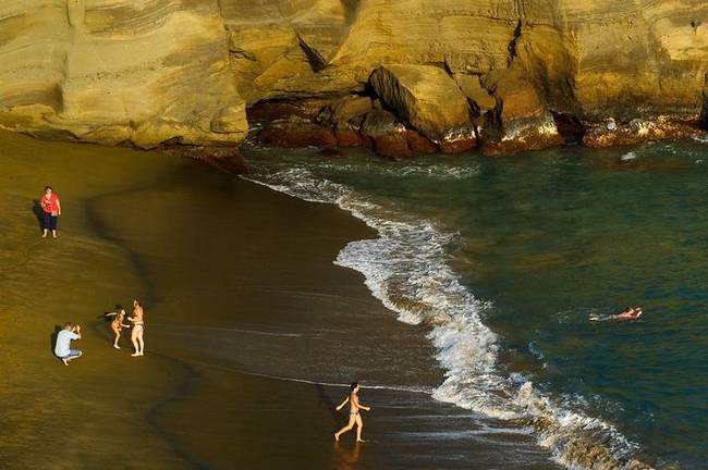 Although this rare beach is amazing to see in person, it typically isn't very busy. There are no organized tours...and you can only reach it by foot.