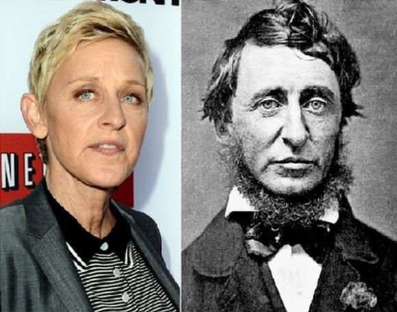 Ellen Degeneres / Henry David Thoreau