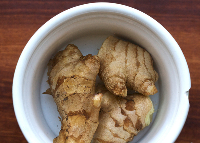 11.) Ginger: Drinking ginger tea or flat ginger ale can help with soothing nausea.