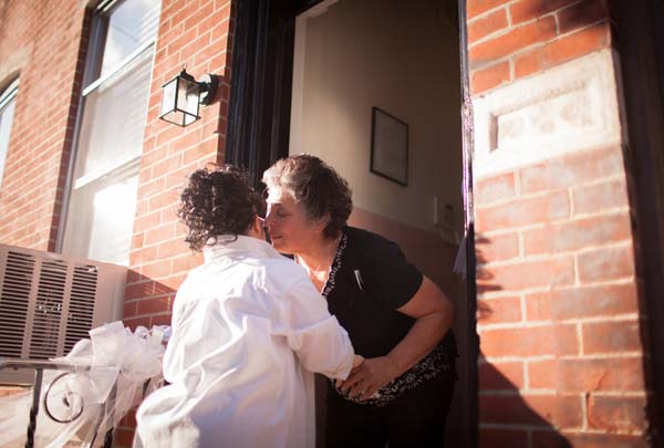 Her family were in tears, happy to see their Ricchina about to celebrate a wedding.