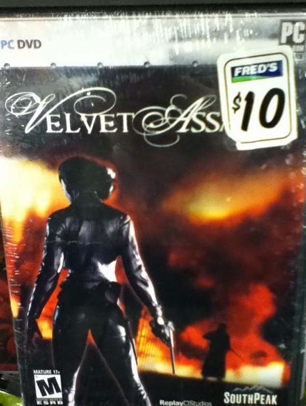 15.) It really says: Velvet Assassin.