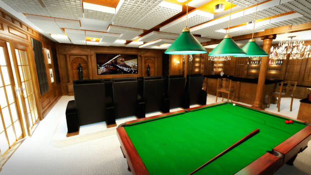 Playing billiards would be a great way to relieve your nerves after a scary movie.