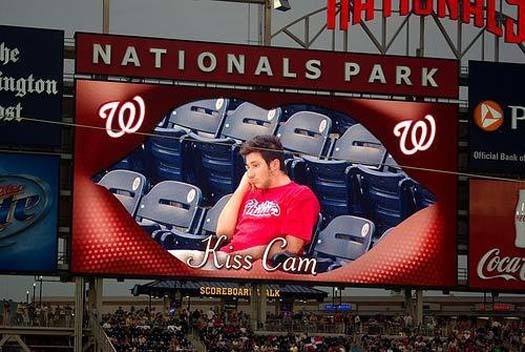 11. All alone in a stadium. That's depressing for so many reasons.