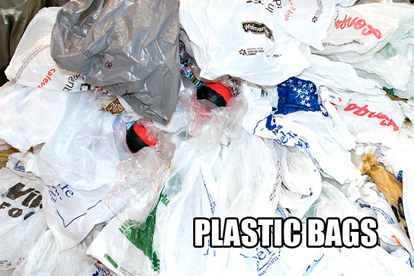 4.) They aren't just crowding up your kitchen, most recycling programs cannot handle their high volume. Check out <a href="www.plasticfilmrecycling.org" target="_blank">Plastic Film Recycling</a> for more options.