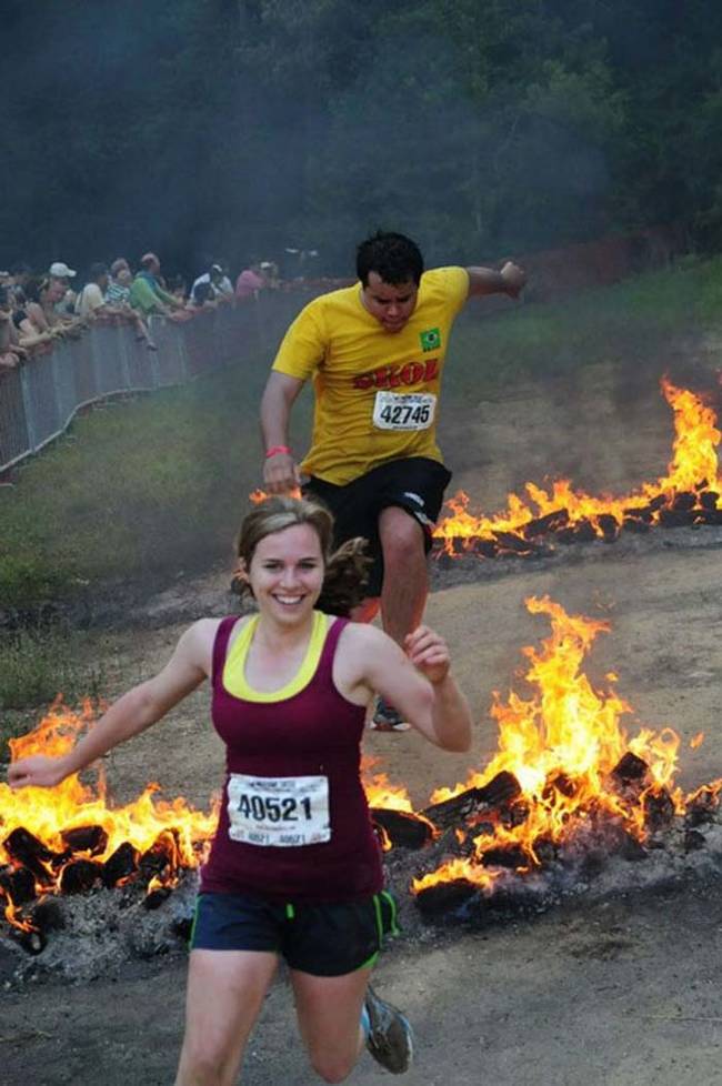 Flames? Running? No sweat.