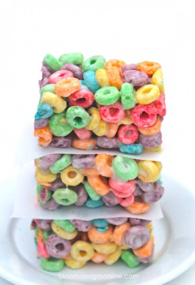 Fruit Loop Cripsy Bars