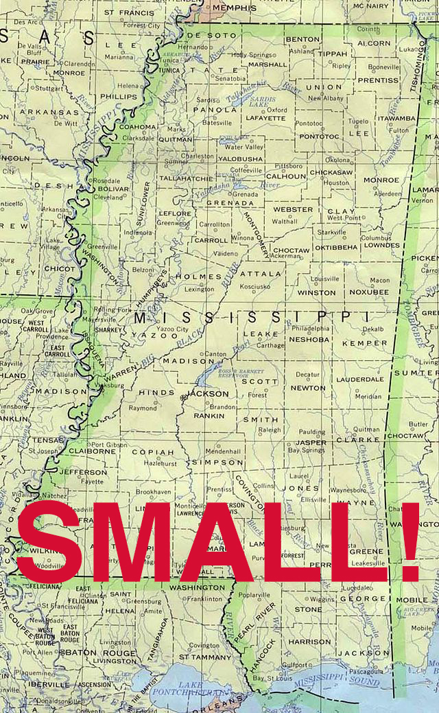 7.) Mississippi is the worst state in the country at not having tiny elf genitals.