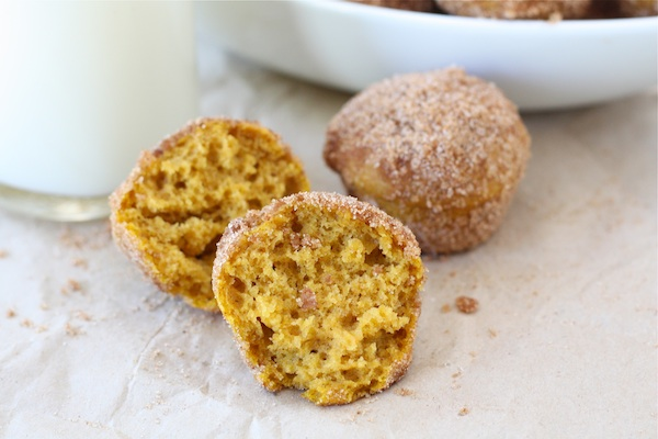 13.) <a href="https://www.twopeasandtheirpod.com/baked-pumpkin-donut-holes/">Baked Pumpkin Donut Holes</a>