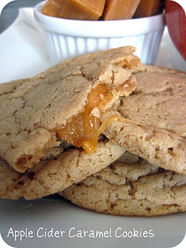 14.) Apple Cider Caramel Cookies