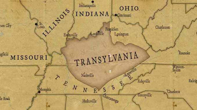 8.) There was once going to be a state in the U.S called Transylvania. This land wasn't full of vampires though, just south eastern Kentuckians. This land was sold to the Transylvania Company in hopes that its owner would rule over it, but it turned out the Cherokees who sold it to him swindled him because that land was already owned by Virginia.