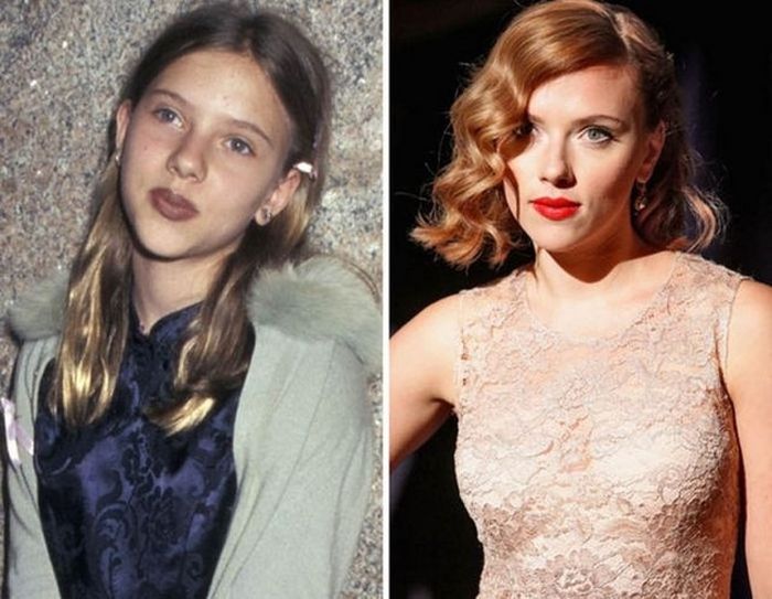 25.) Scarlett Johansson - 1996 and now.