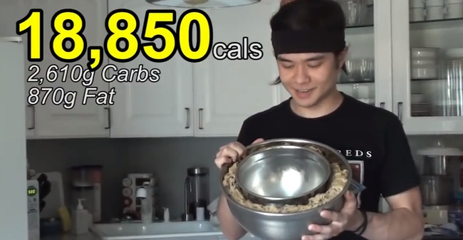 Please tell me that's including the calorie count of the bowls too.