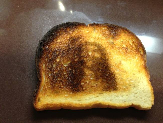 In 2014, Jiangang Liu, Jun Li, Lu Feng, Ling Li, Jie Tian, and Kang Lee won the Ig Noble in neuroscience for their study on what happens to the brains of people who see Jesus in a piece of toast.