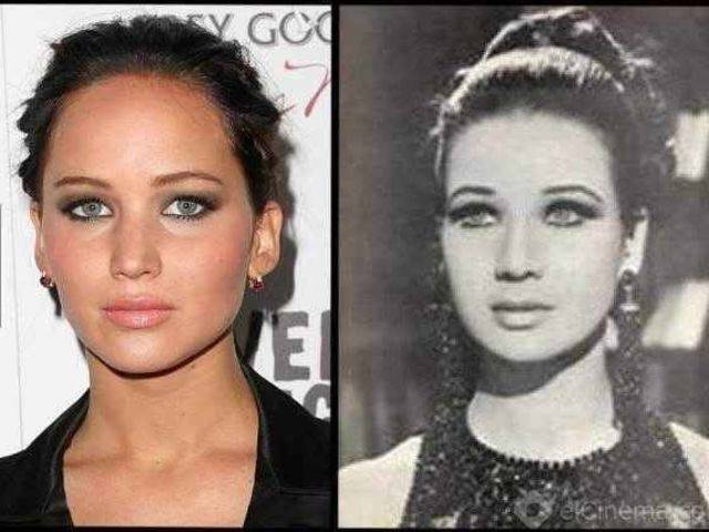 Jennifer Lawrence / Zubaida Tharwat (Egyptian Actress)