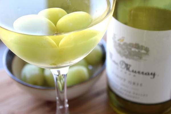 3.) Use frozen grapes to chill white wine.