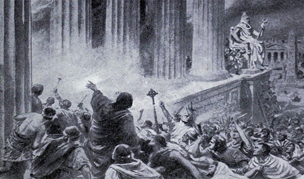 3. Although nobody knows who was responsible, the burning of the library of Alexandria was potentially the world's single greatest loss of knowledge ever.