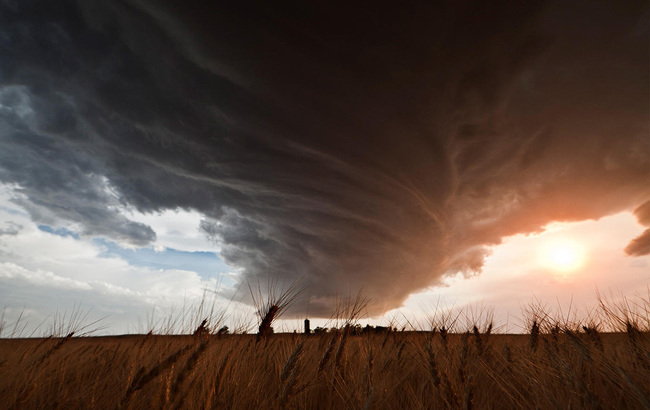 4.) The clouds are coming for our wheat.