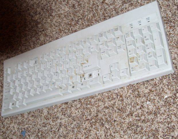 Of course you'll need to pull apart an old keyboard, but if you find a cheap one that still functions, you'll have a sweet Steampunk keyboard in no time.