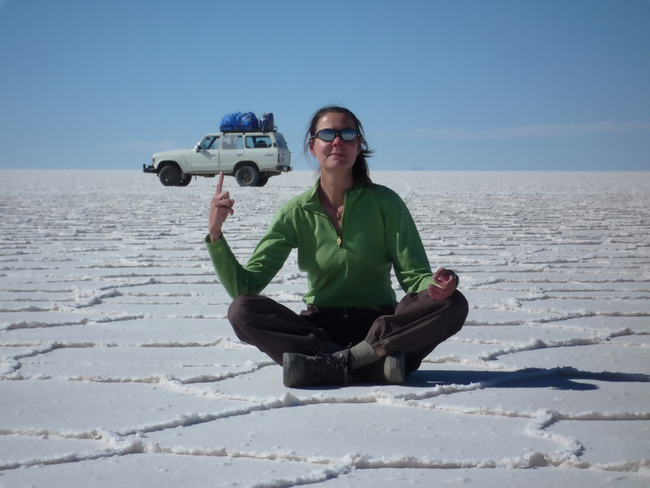 5.) I wish I was that strong. - Salar de Uyuni, Bolivia