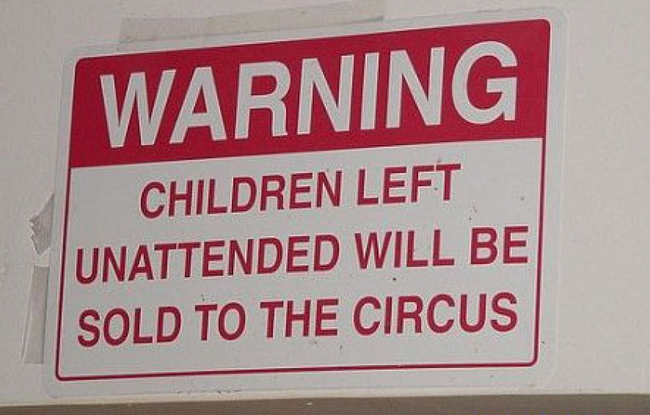 9.) Wait, why are circuses always in dire need of children?