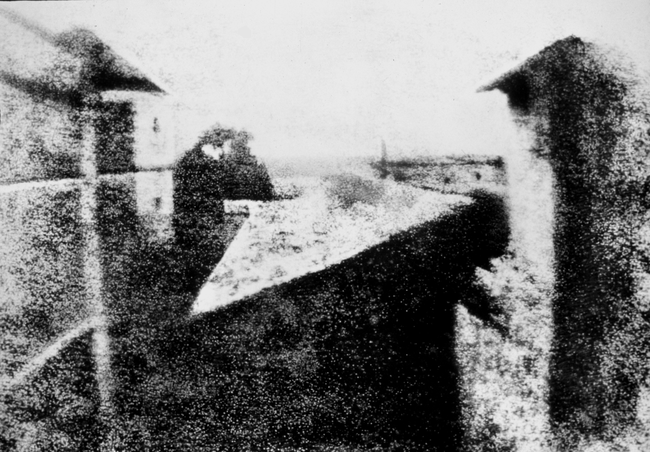 4.) View from the Window at Le Gras, the world's first photograph by Joseph Nicéphore Niépce.