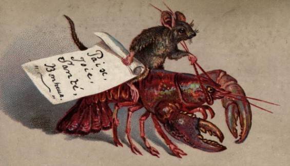 All aboard the Christmas lobster, 1880