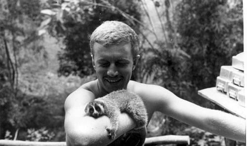 This slow loris didn't want to let go of an American soldier in Indonesia in 1965.