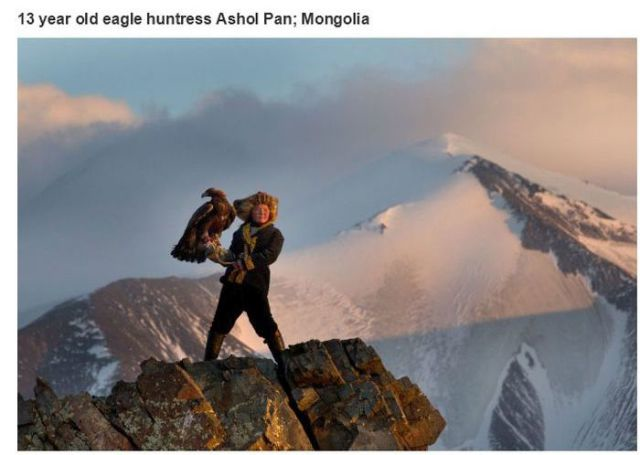 Practiced for over 1,000 years, there are an estimated 250 eagle hunters in Western Mongolia.