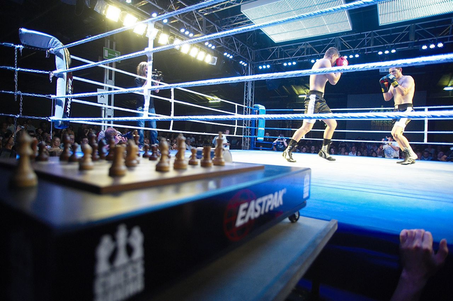 8.) Chess-boxing: Two opponents/ combatants alternate between moving the chess pieces and beating the crud out of each other.