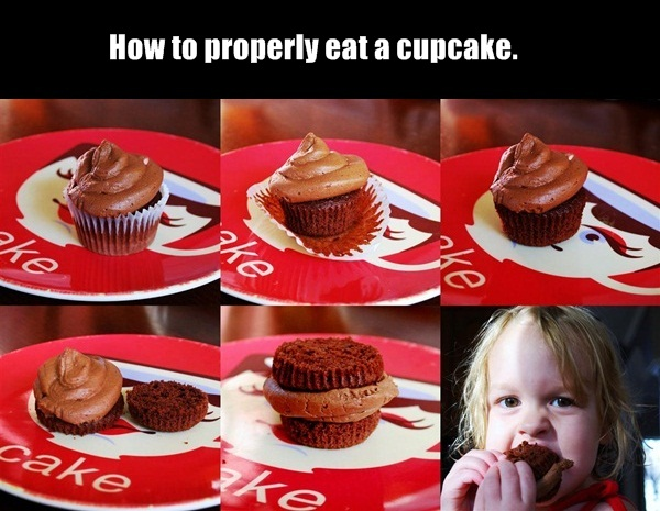 20.) The best way to extend the frosting throughout the entire eating experience.