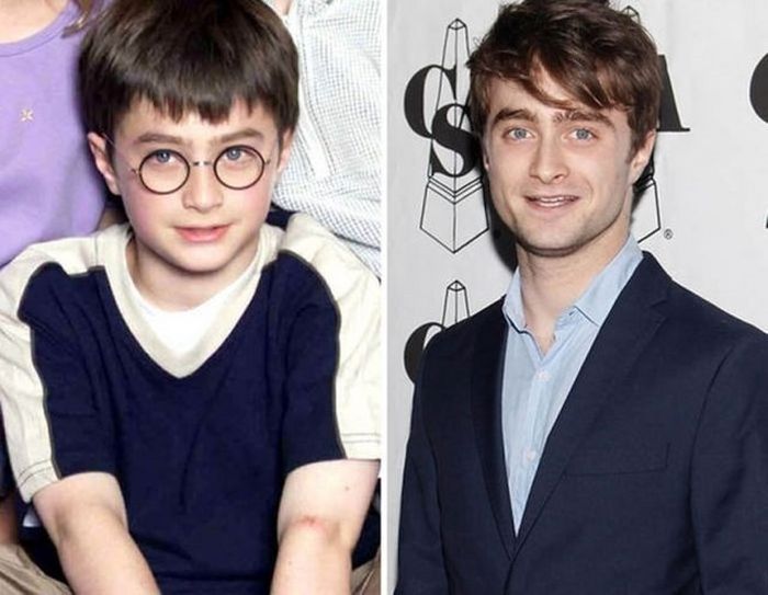 5.) Daniel Radcliffe - 2000 and now.