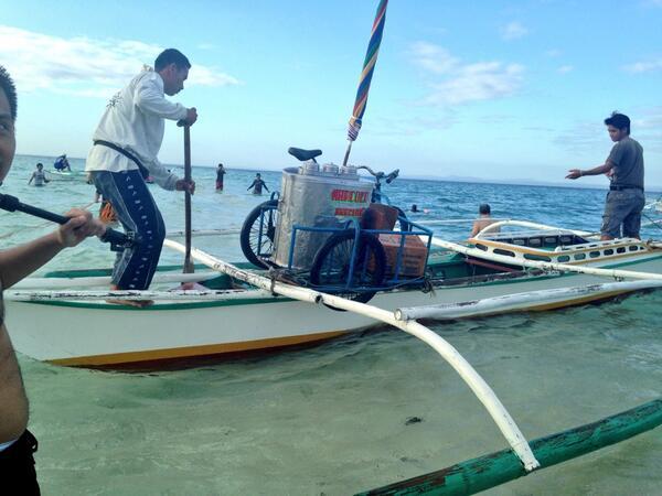 15. Pick up a nice ice cream snack...in the middle of the ocean.