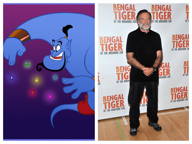 18.) Genie from Aladdin was based on Robin Williams (who also provided the voice for Genie).