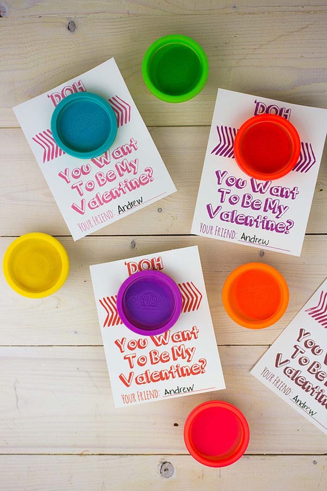 Play-Doh Valentine's Day Cards