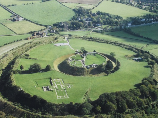 25.) Old Sarum, England. This castle has been consistently inhabited since 3000 B.C. It is one of the oldest settlements in Europe. There at the center is fort from the Iron Age built by the Romans.