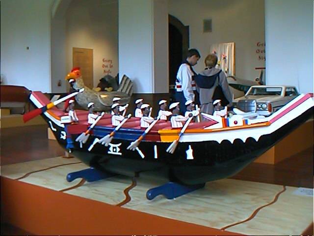 Rower's coffin.