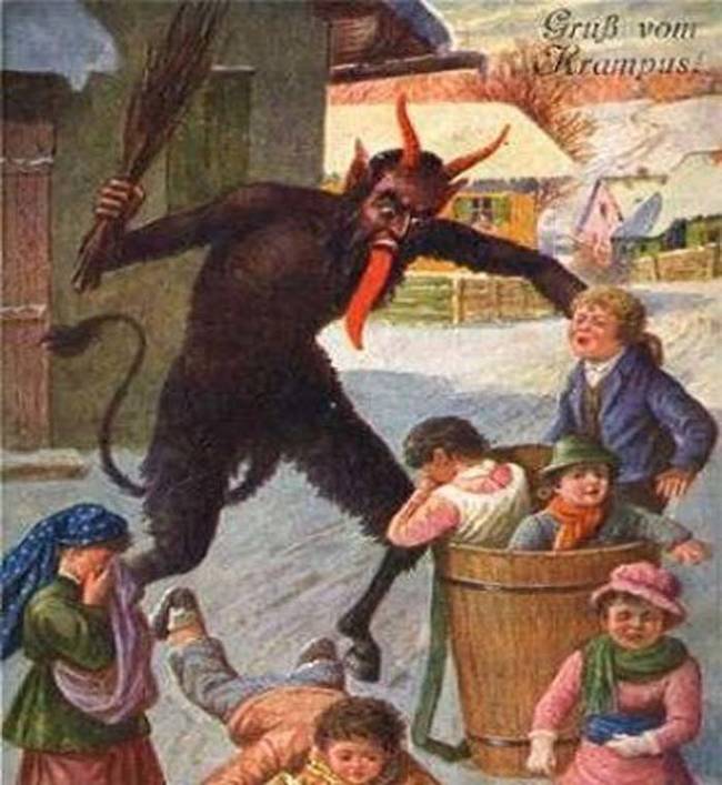 Krampus is big part of Christmas folklore in the Alpine countries of Europe like Germany, Switzerland, Austria, Romania, and the Czech Republic.