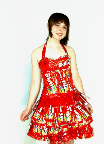 Skittles Wrapper Dress